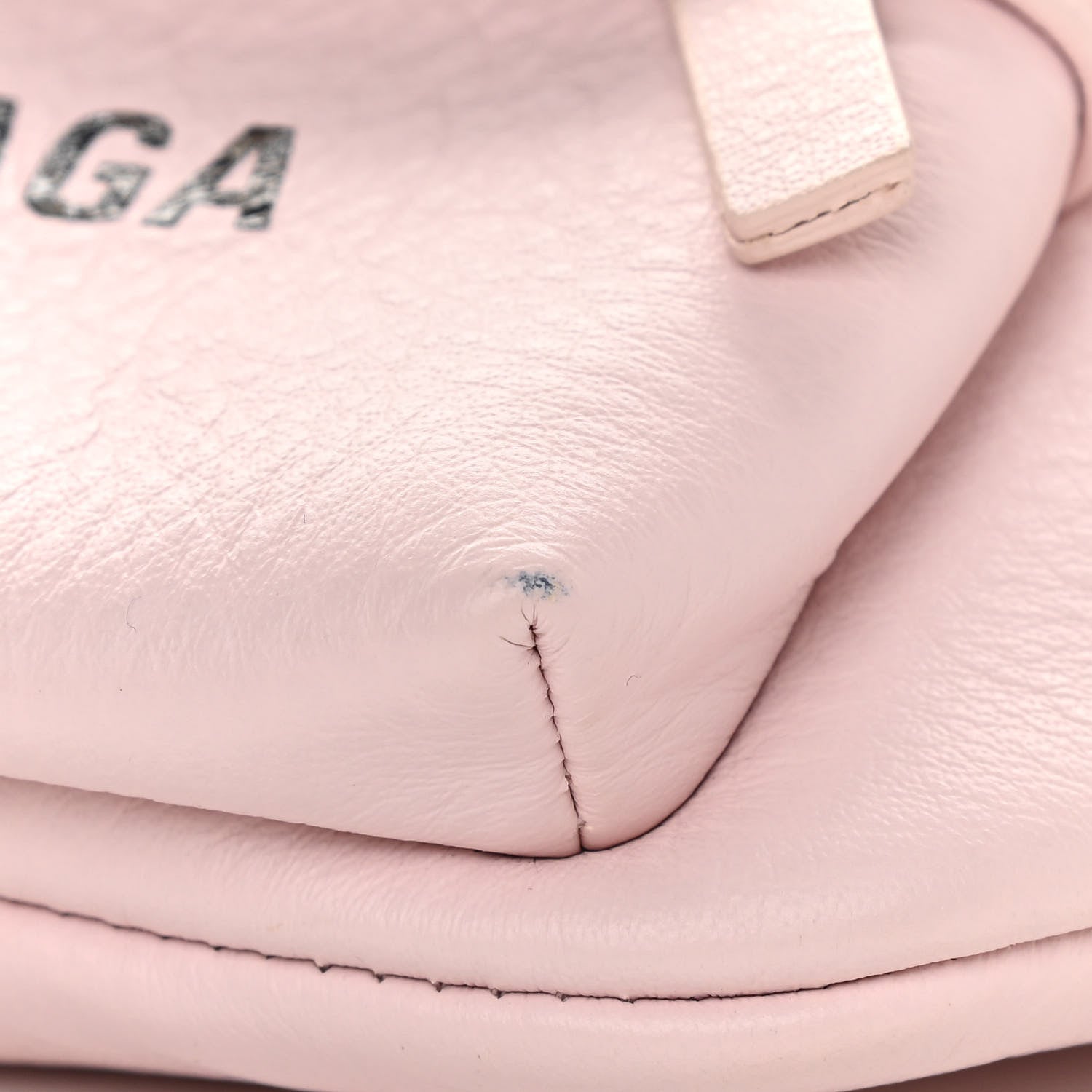 Balenciaga Smooth Double Calfskin Logo Everyday Beltpack XS Light Rose Black 9 of 9