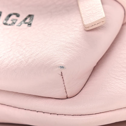 Balenciaga Smooth Double Calfskin Logo Everyday Beltpack XS Light Rose Black 9 of 9