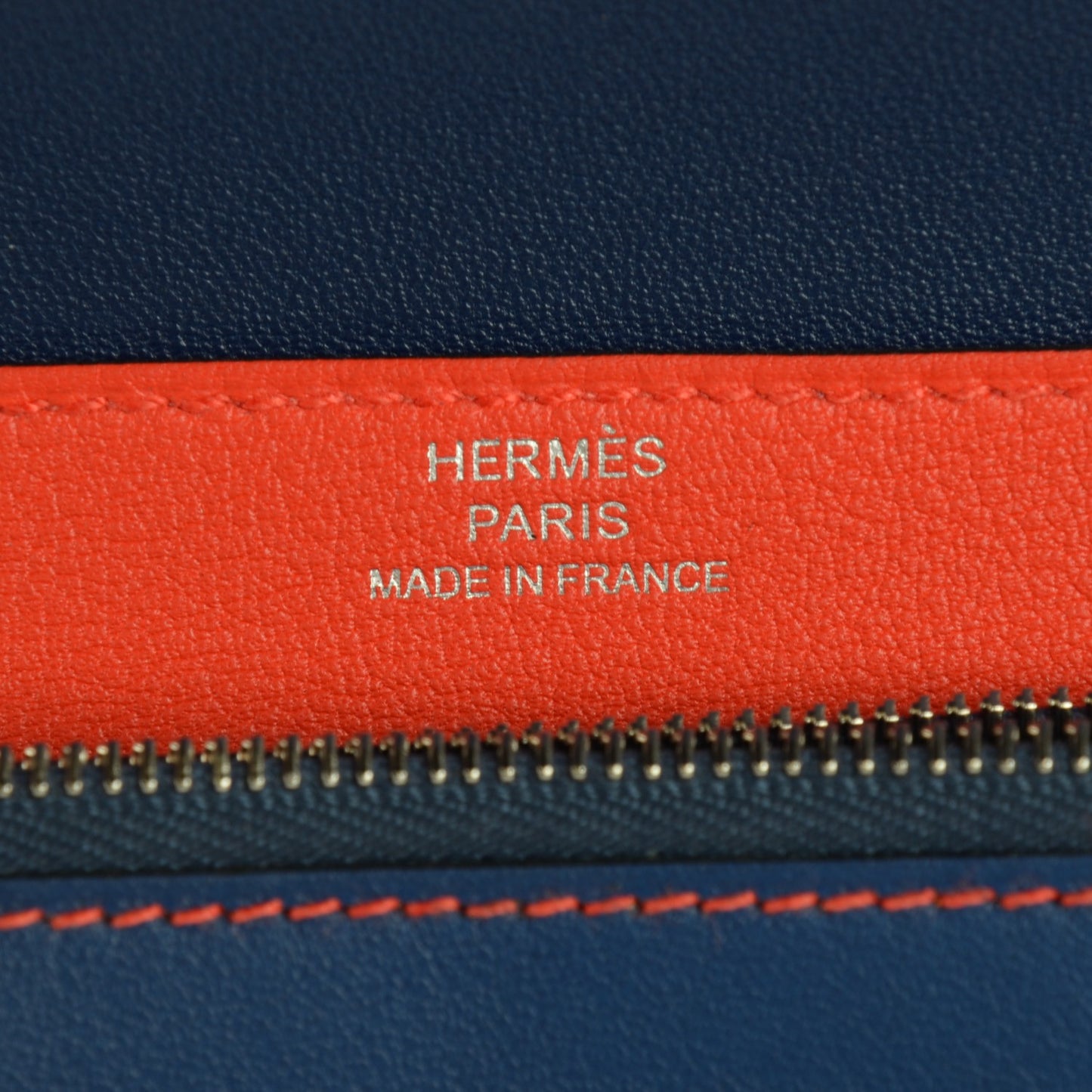 Evercolor Bi Color Compact Dogon Wallet Bleu Saphir Capucine