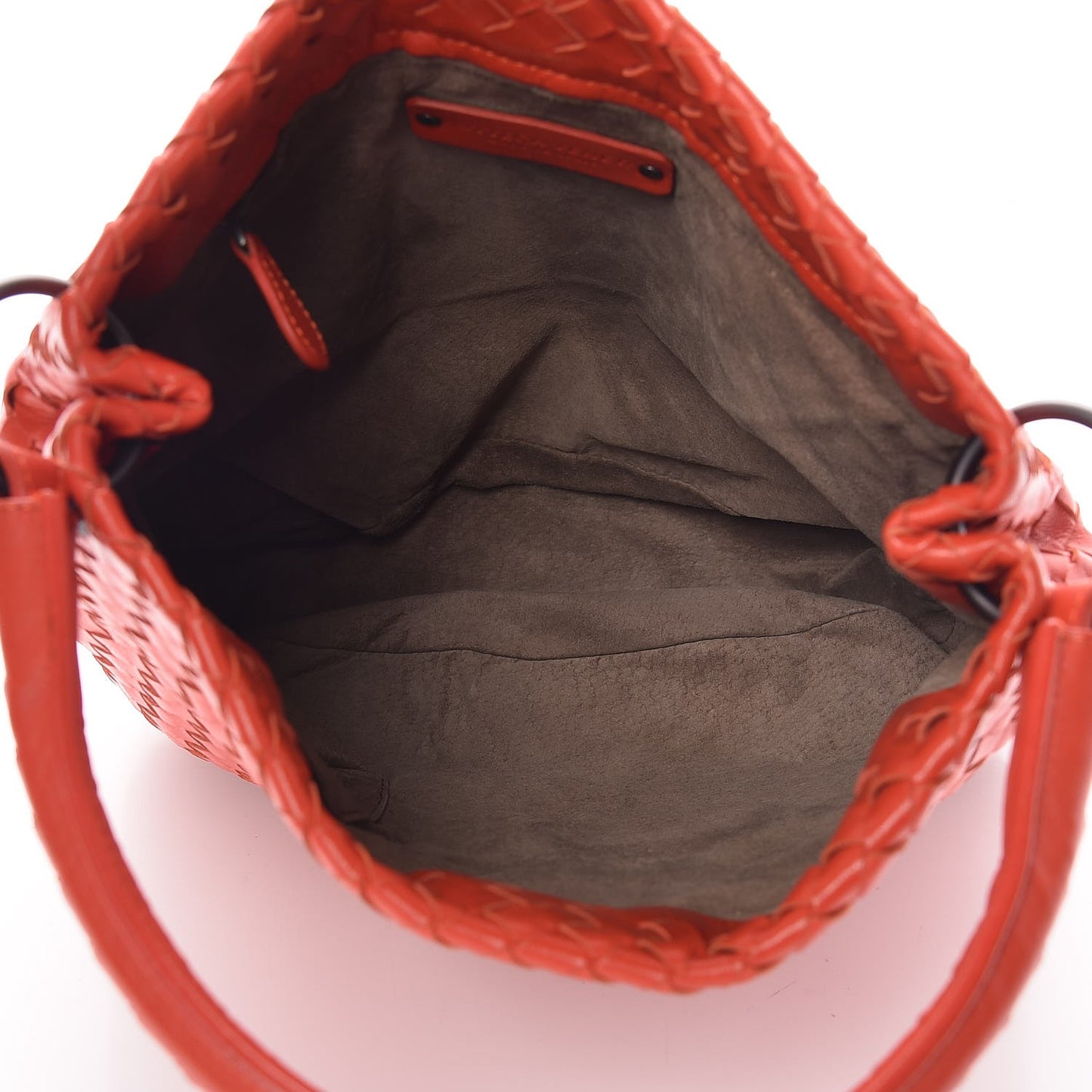 Nappa Intrecciato Hobo Corniola