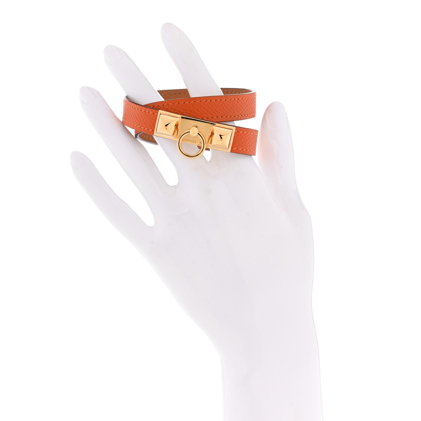 Epsom Rivale Double Tour Bracelet S Orange