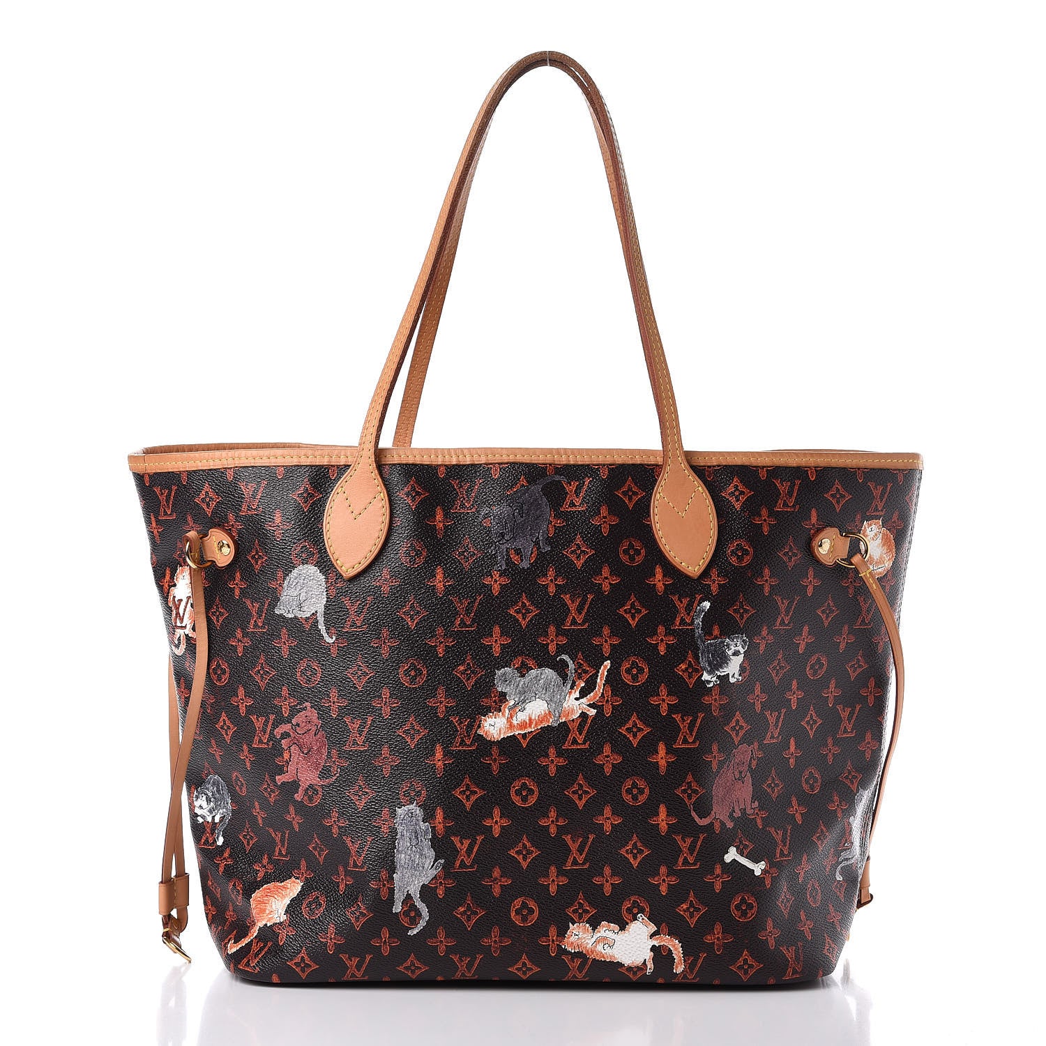 Louis Vuitton Catogram Neverfull MM Marron 3 of 12