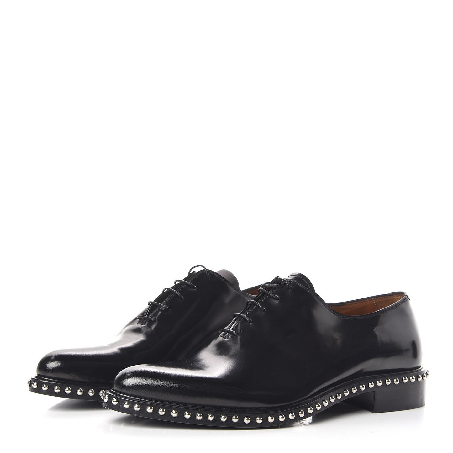 Calfskin Studded Iconic Richelieu Oxford 42 Black