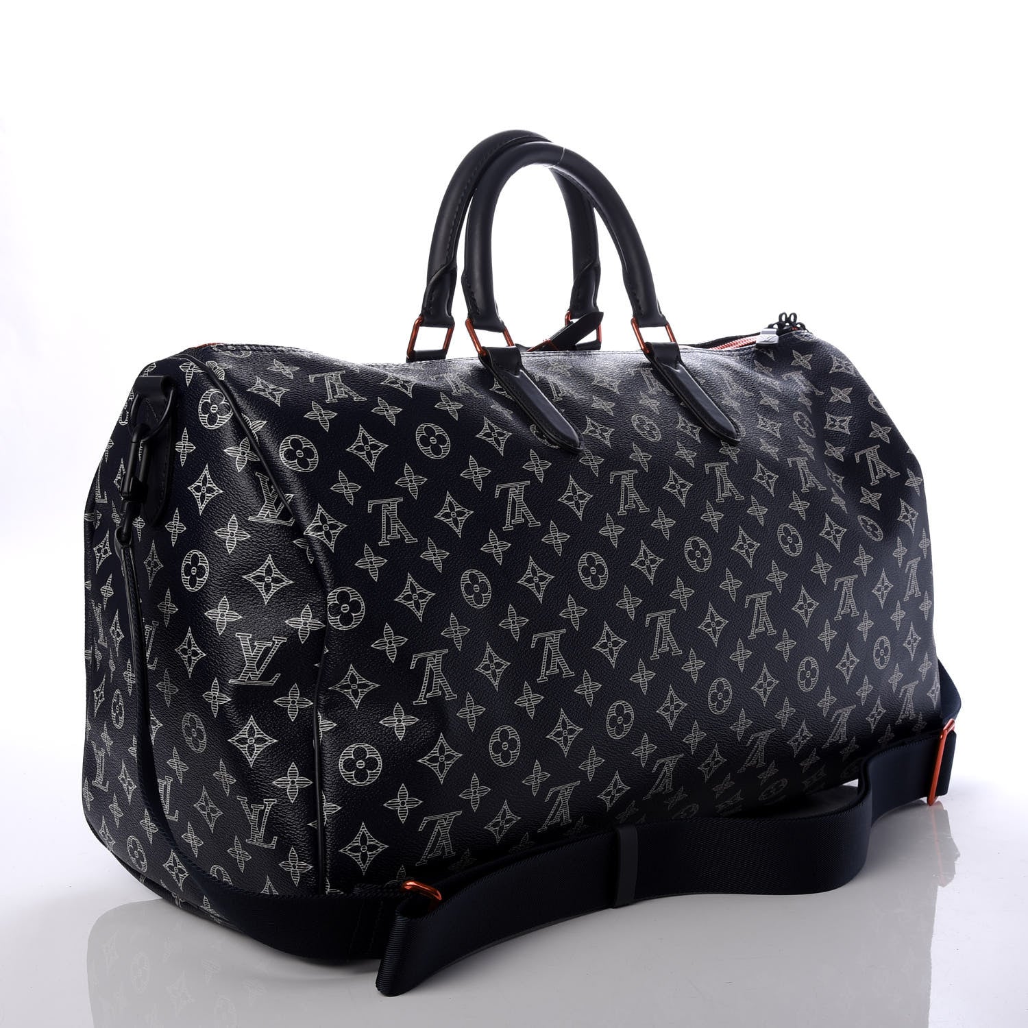 Louis Vuitton Monogram Upside Down Keepall Bandouliere 50 Ink 2 of 9