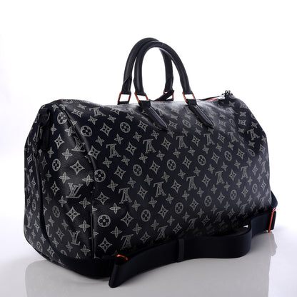 Louis Vuitton Monogram Upside Down Keepall Bandouliere 50 Ink 2 of 9