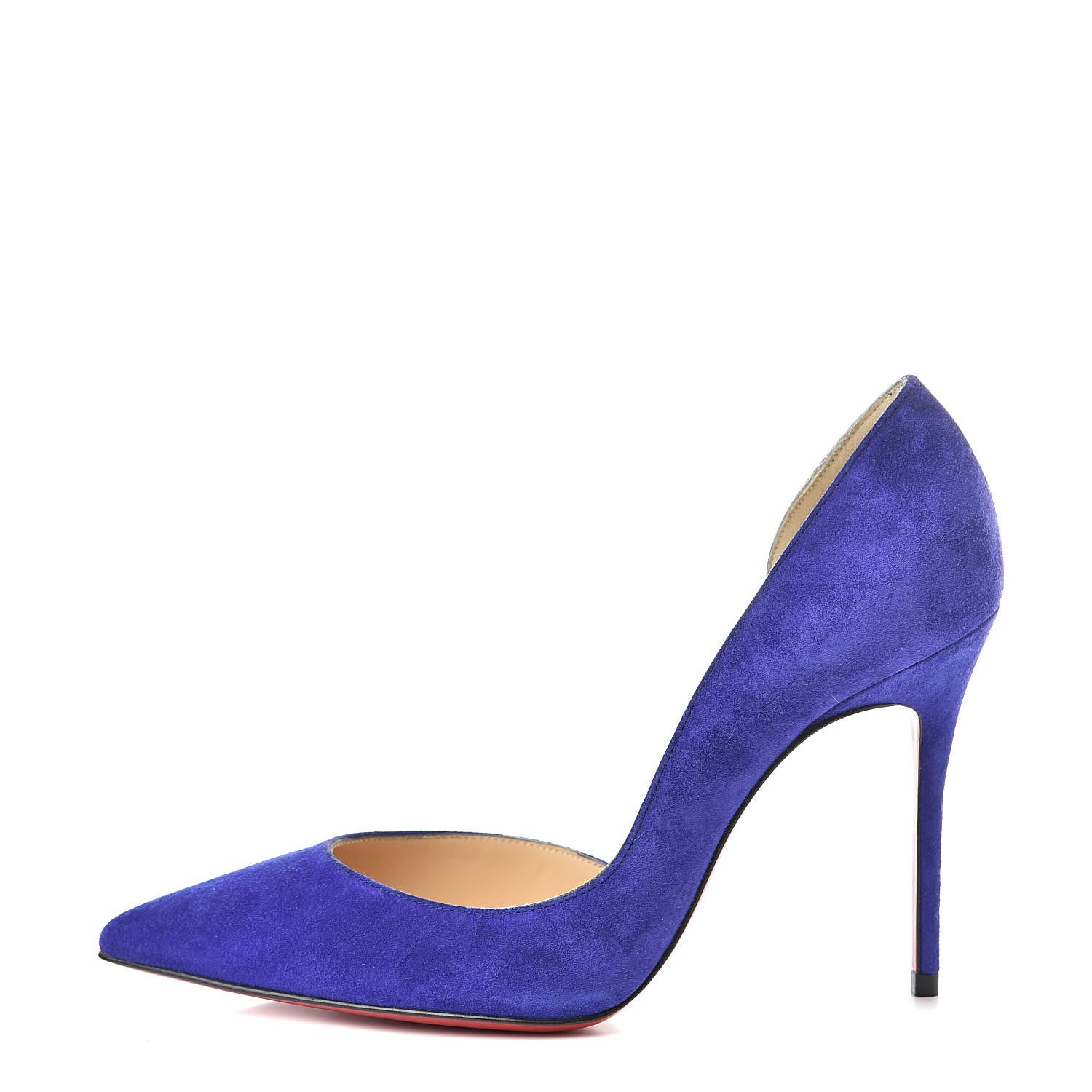 Christian Louboutin Veau Velour Iriza 100 Pumps 35.5 Purple Pop 1 of 11