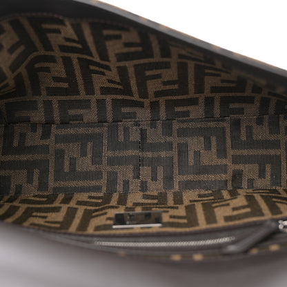 Fendi Fabric Jacquard FF 1974 Crystal Embellished Baguette Tobacco Moro Multicolor 5 of 10