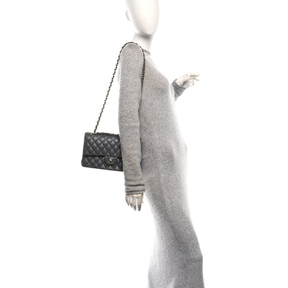Chanel Lambskin Quilted Medium Double Flap Grey 2 of 11