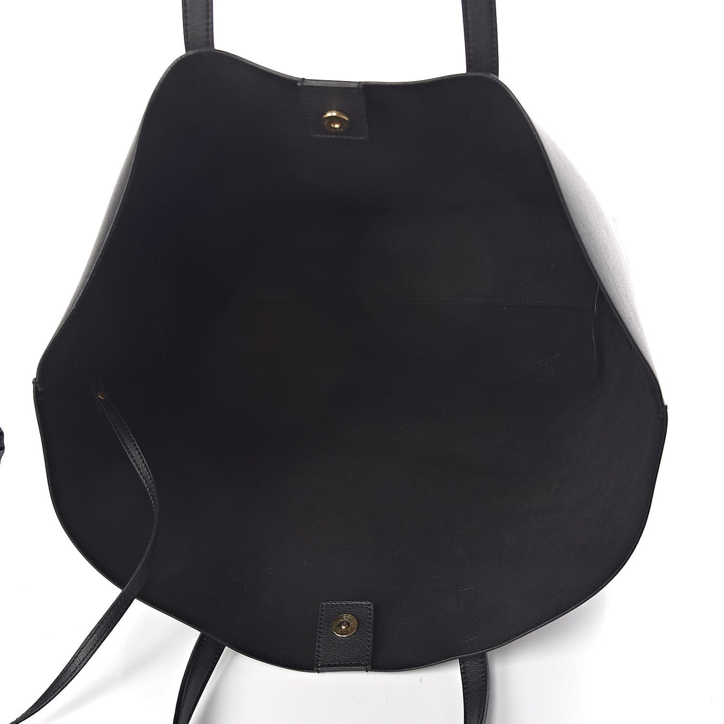 Calfskin Large Shopping Tote Black