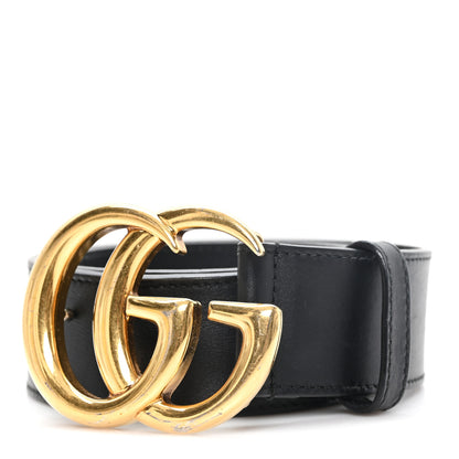 Gucci Calfskin Double G 40mm Belt 75 30 Black 1 of 4