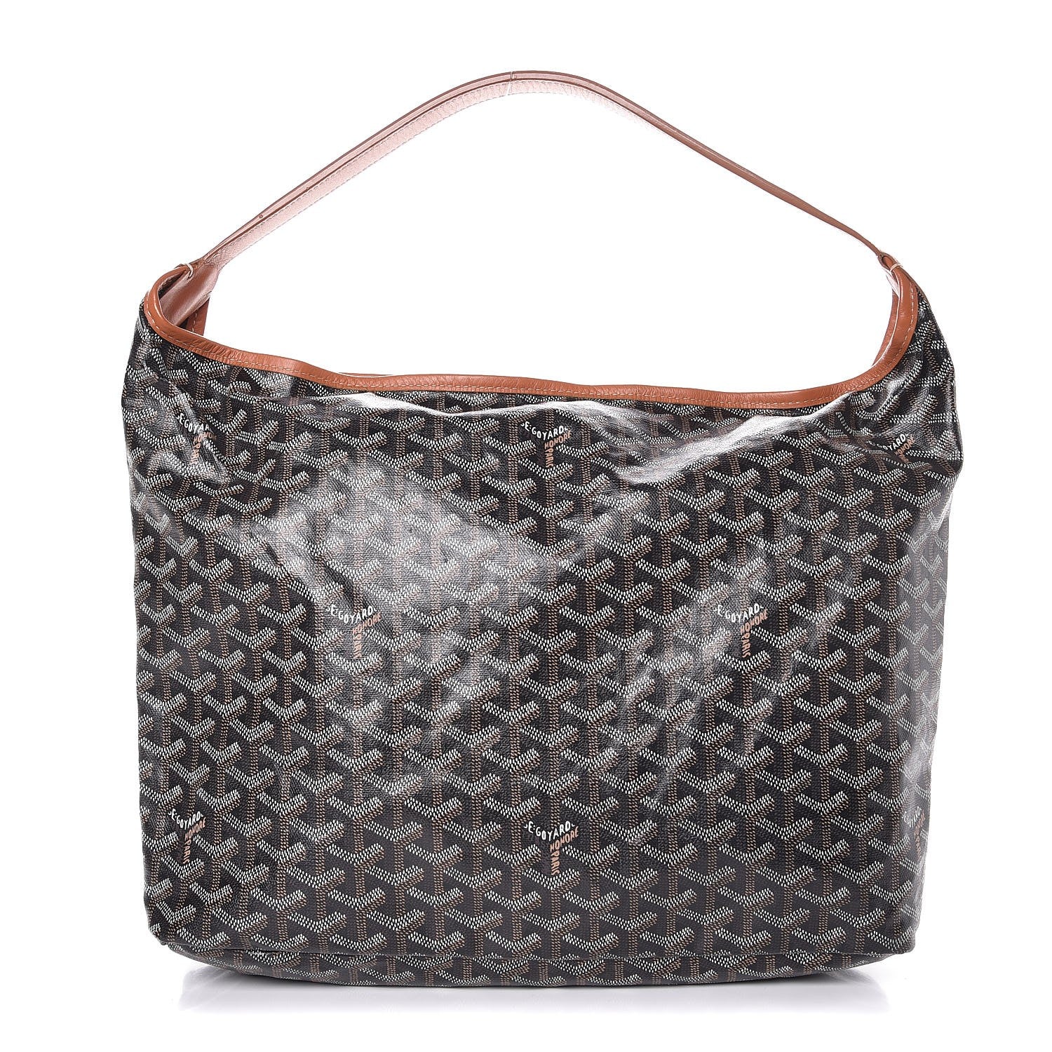 Goyard Goyardine Fidji Zip Hobo Black Gold 1 of 12