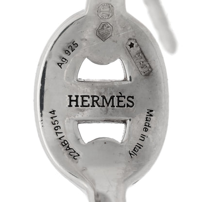 Hermes Sterling Silver Chaine D'Ancre Enchainee Climber Earrings 8 of 10