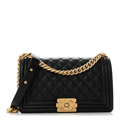 Chanel Caviar Quilted Medium Boy Flap Black 1 of 11