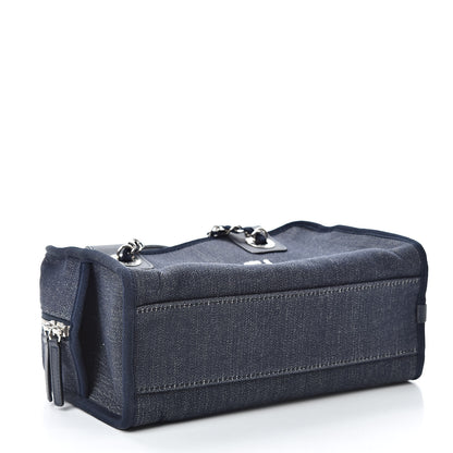 Chanel Denim Deauville Bowling Bag Dark Blue 4 of 11