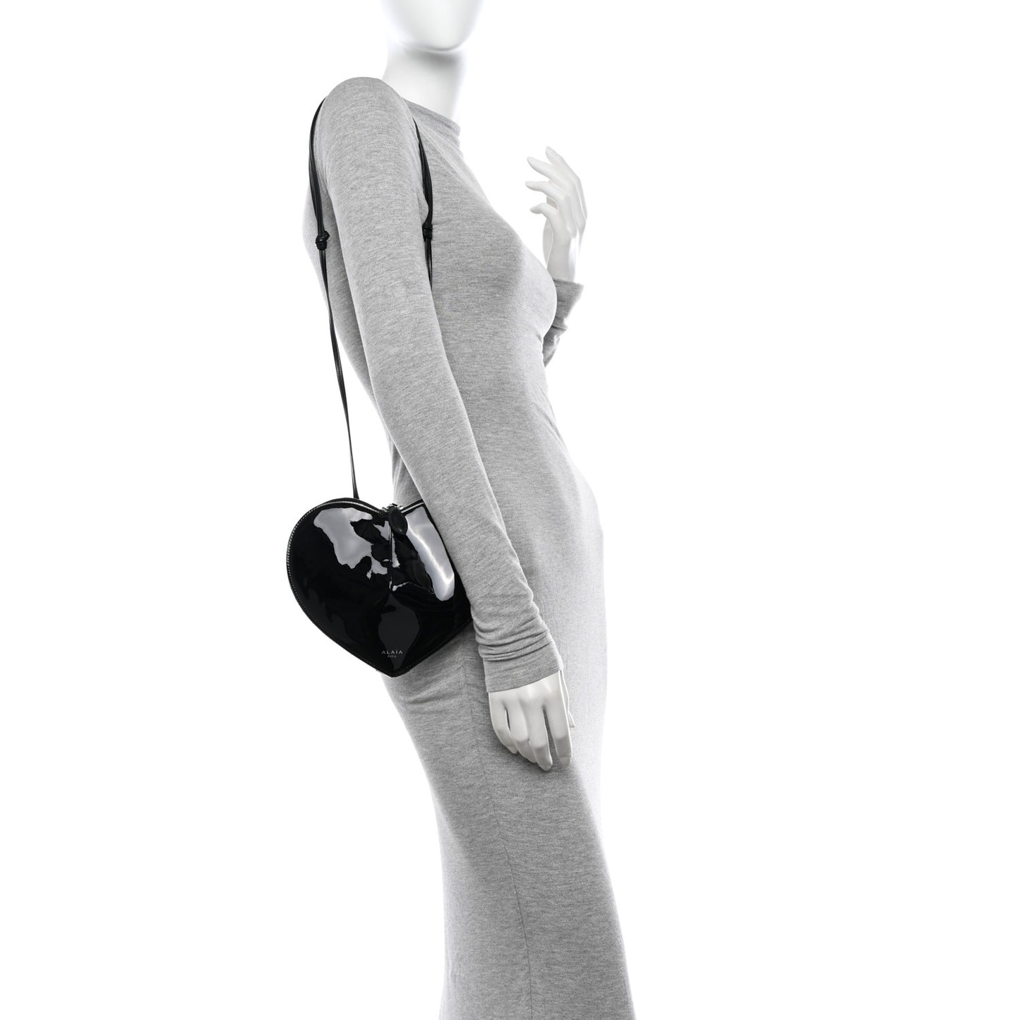 Patent Calfskin Le Coeur Bag Black
