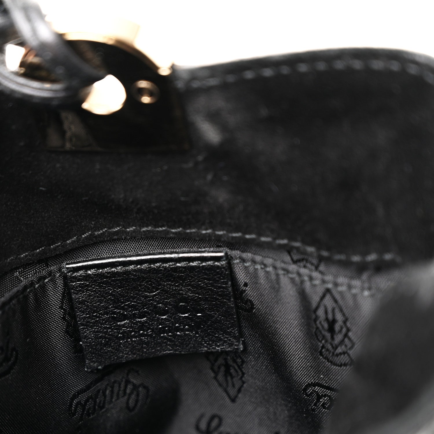 Gucci Patent Mini Indy Top Handle Hobo Black 6 of 10