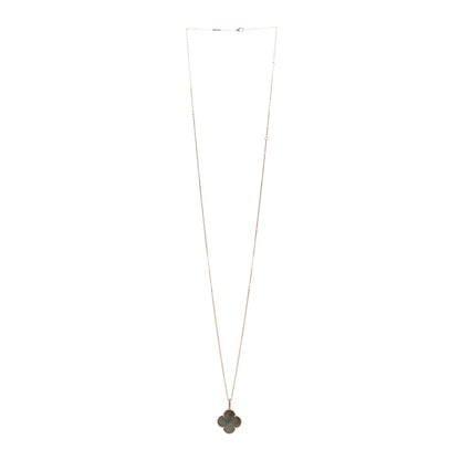 Van Cleef & Arpels 18K Rose Gold Gray Mother of Pearl Magic Alhambra Long Necklace 3 of 6