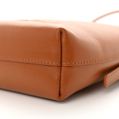 Chloe Shiny Calfskin Micro Sense Tote Bag Caramel 9 of 10