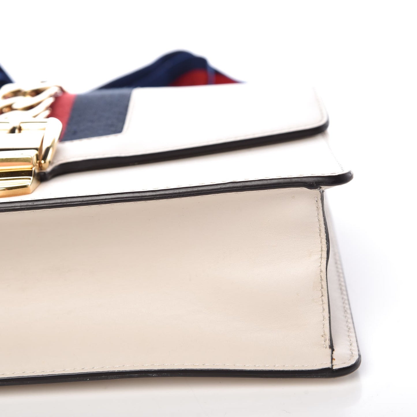 Calfskin Small Sylvie Shoulder Bag Off White
