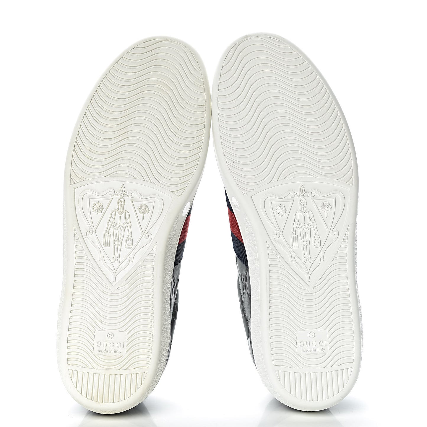 Guccissima Signature Web Mens Ace Sneakers 7 Melange Platinum