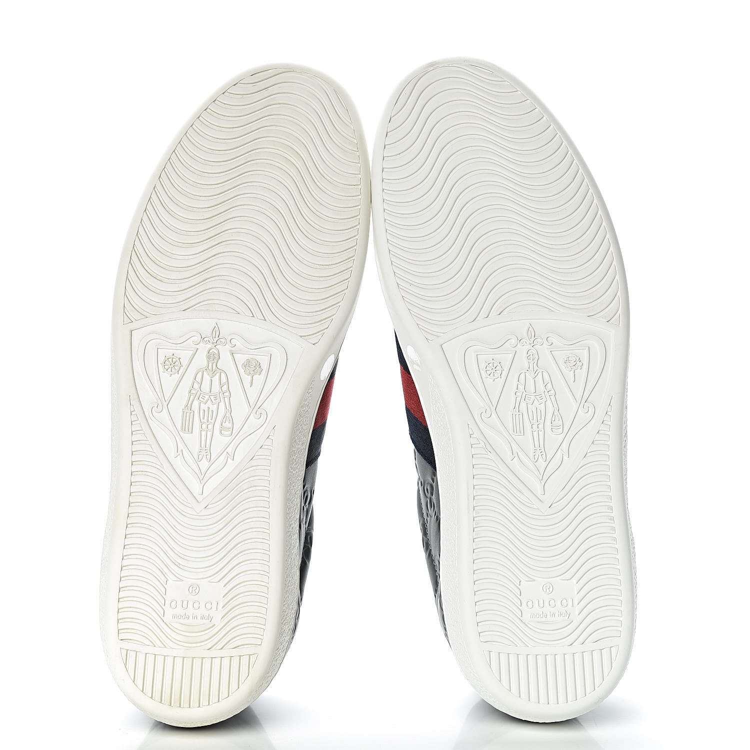 Gucci Guccissima Signature Web Mens Ace Sneakers 7 Melange Platinum 5 of 11