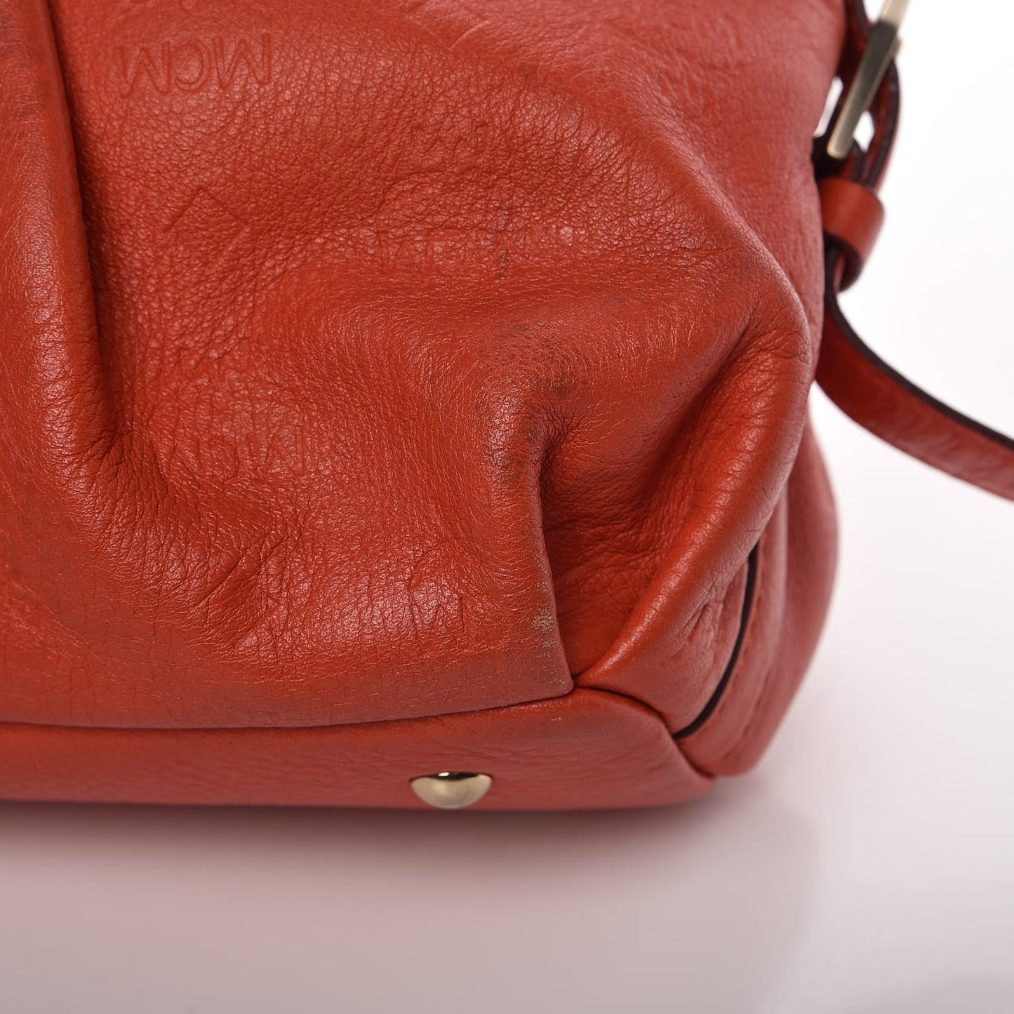 Calfskin Ottomar Monogram Tote Orange