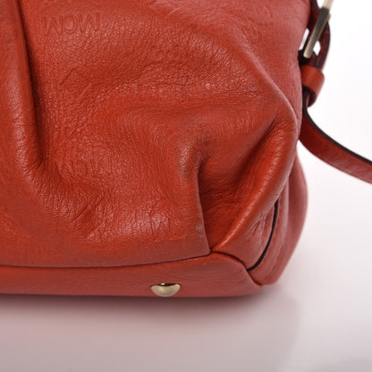 MCM Calfskin Ottomar Monogram Tote Orange 16 of 18