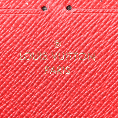 Louis Vuitton Damier Ebene Clemence Wallet Cherry 6 of 9