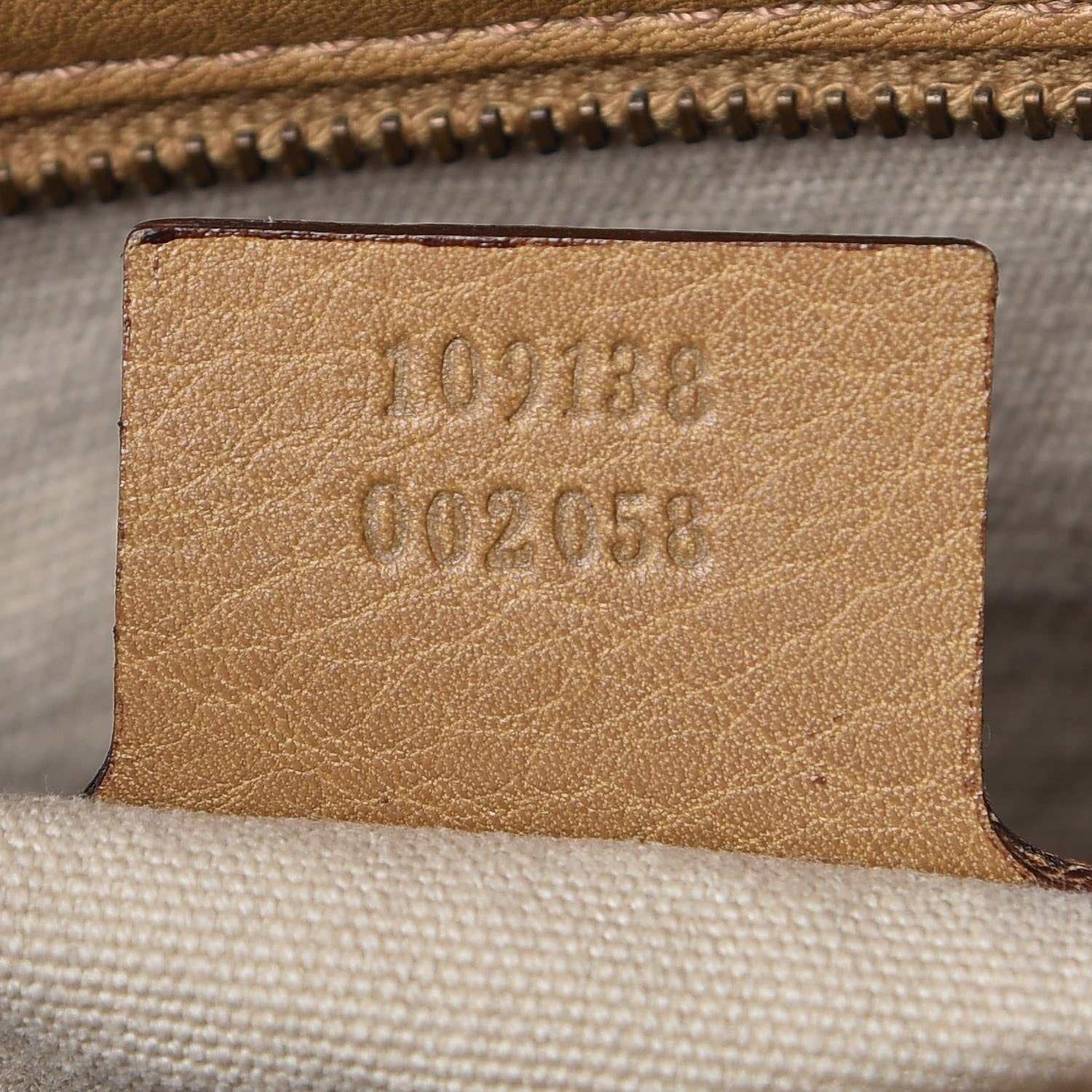 Gucci Calfskin Bamboo Handle Tote Tan 7 of 7