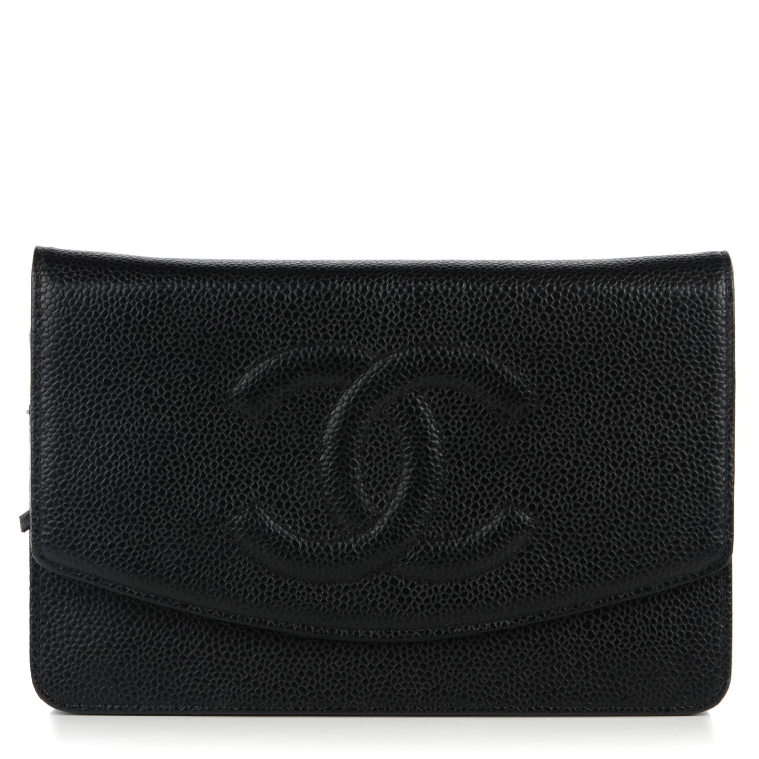 Chanel Caviar Timeless CC Wallet on Chain WOC Black 1 of 8
