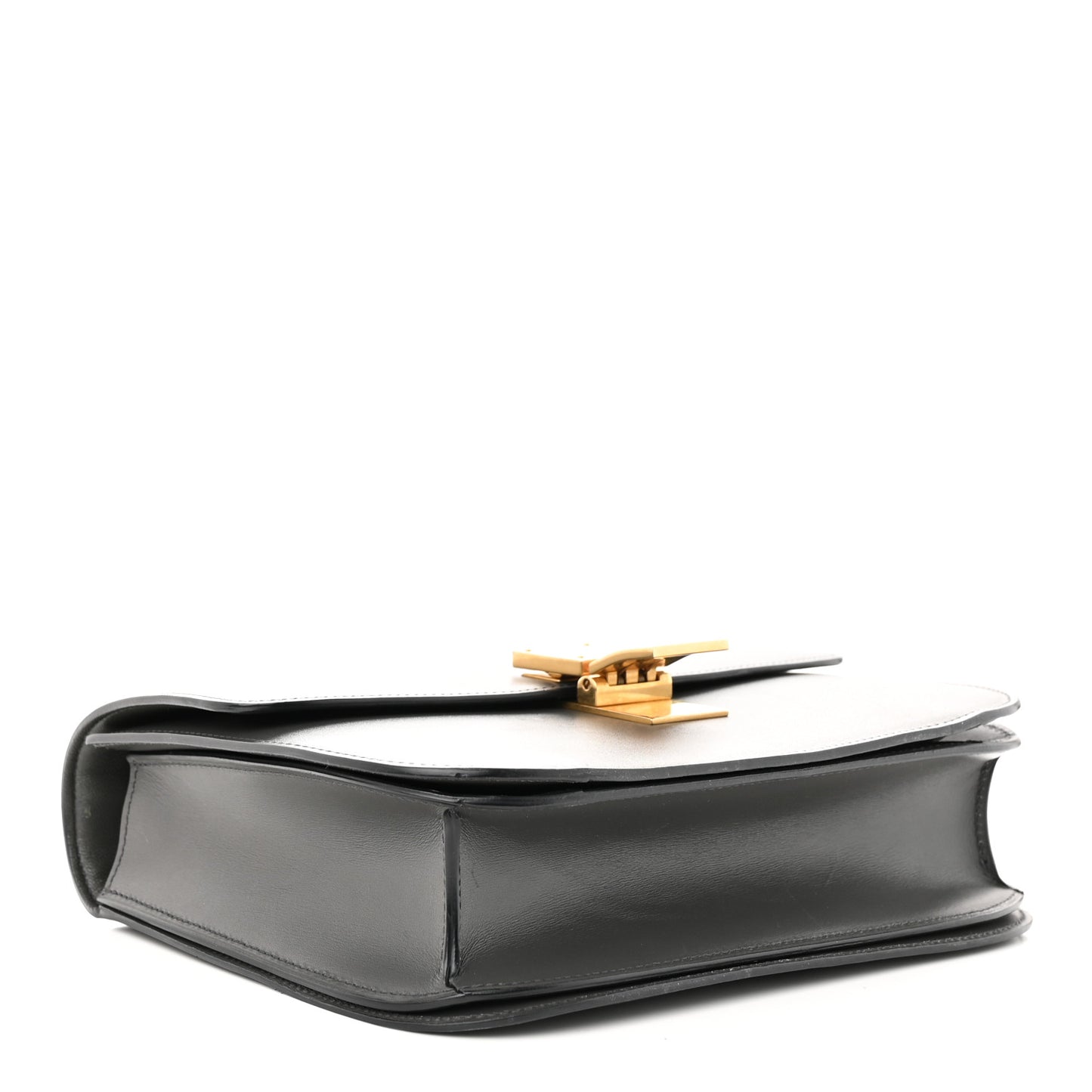 Box Calfskin Medium Classic Box Flap Bag Zinc