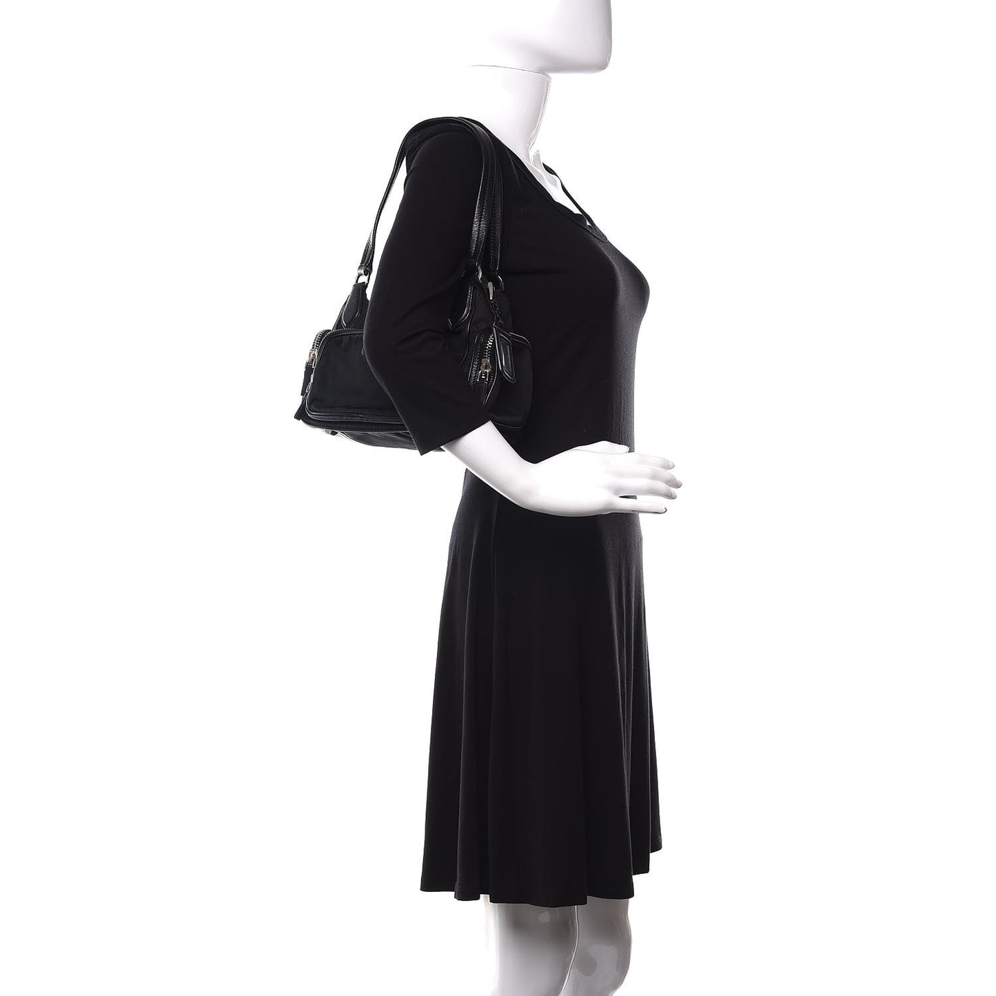 Tessuto Nylon Soft Calf Tote Black