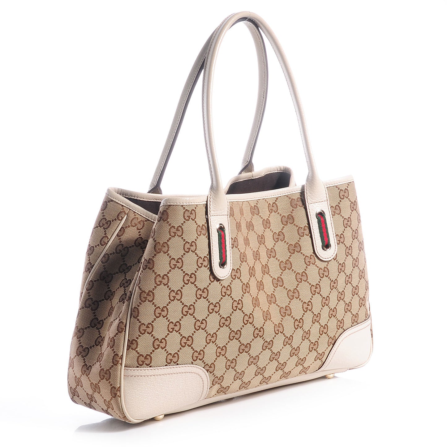 Monogram Medium Princy Tote Off White