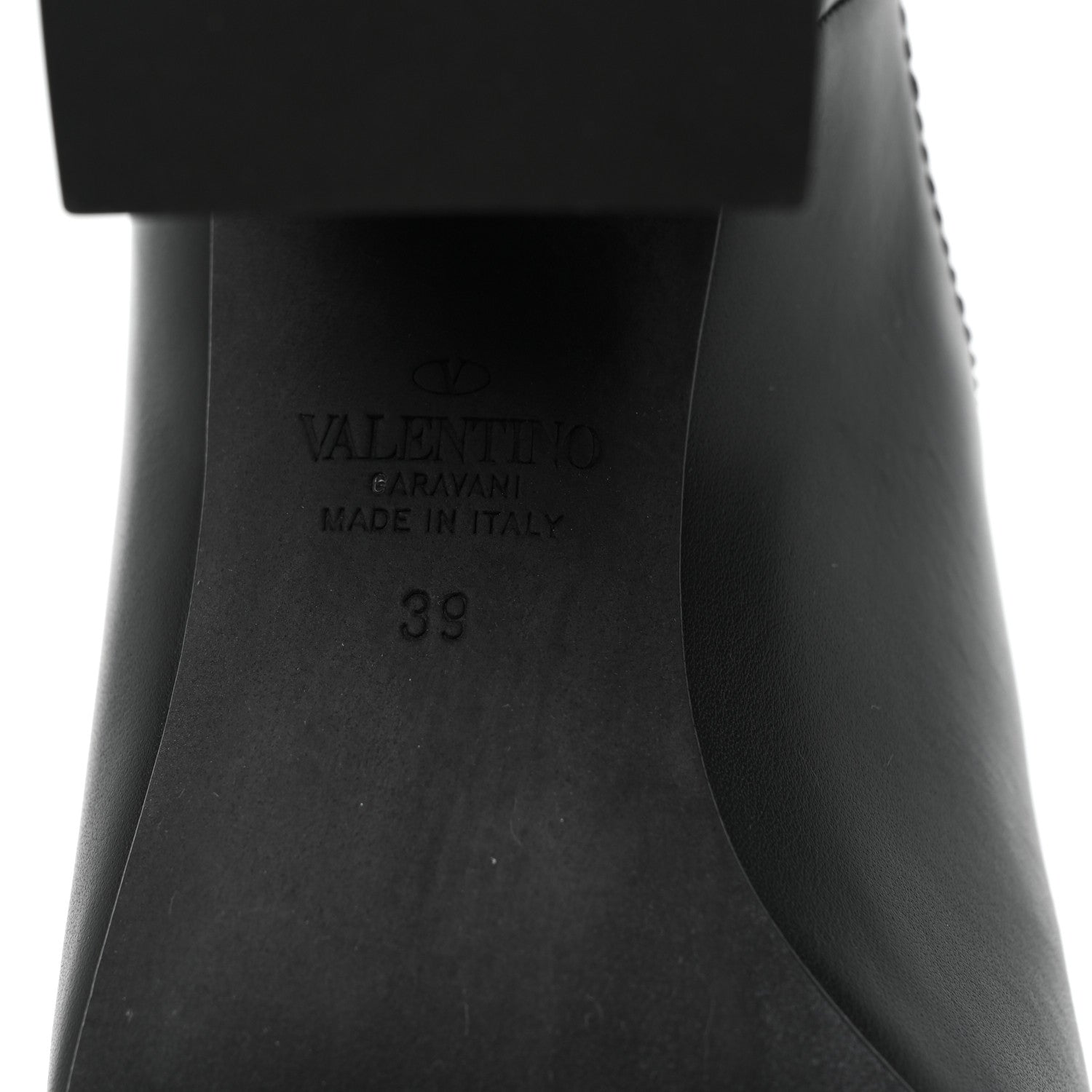 Valentino Garavani Calfskin Rockstud Chelsea 85mm Ankle Boots 39 Black 6 of 10