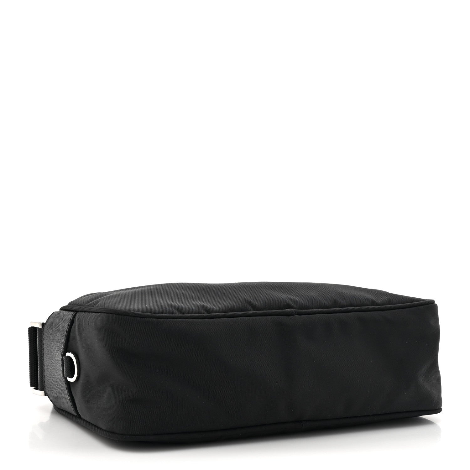 Prada Re-Nylon Vela Saffiano Pocket Double Zip Shoulder Bag Black 4 of 9