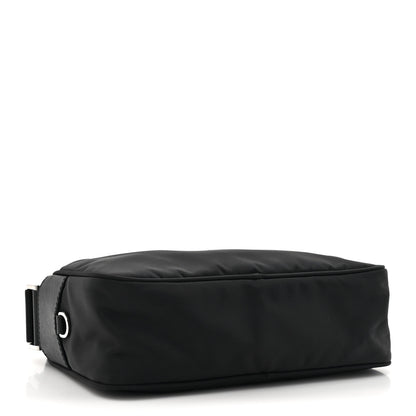 Prada Re-Nylon Vela Saffiano Pocket Double Zip Shoulder Bag Black 4 of 9