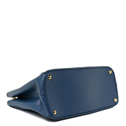 Prada Saffiano Galleria Double Zip Tote Bluette 4 of 16