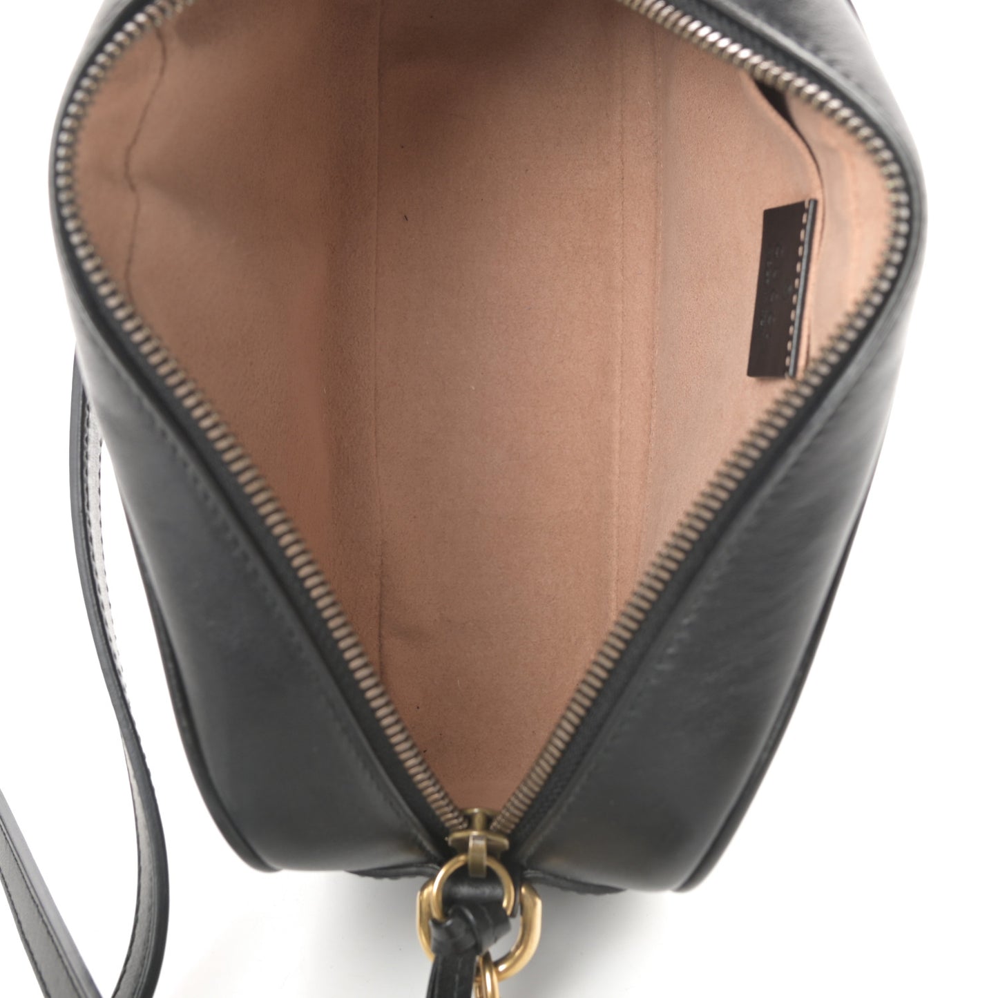 Calfskin Matelasse Small GG Marmont Chain Shoulder Bag Black