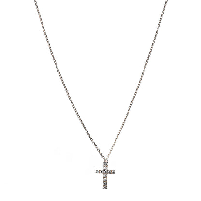 Cartier 18K Pink Gold Diamond Symbols Cross Pendant Necklace 1 of 6