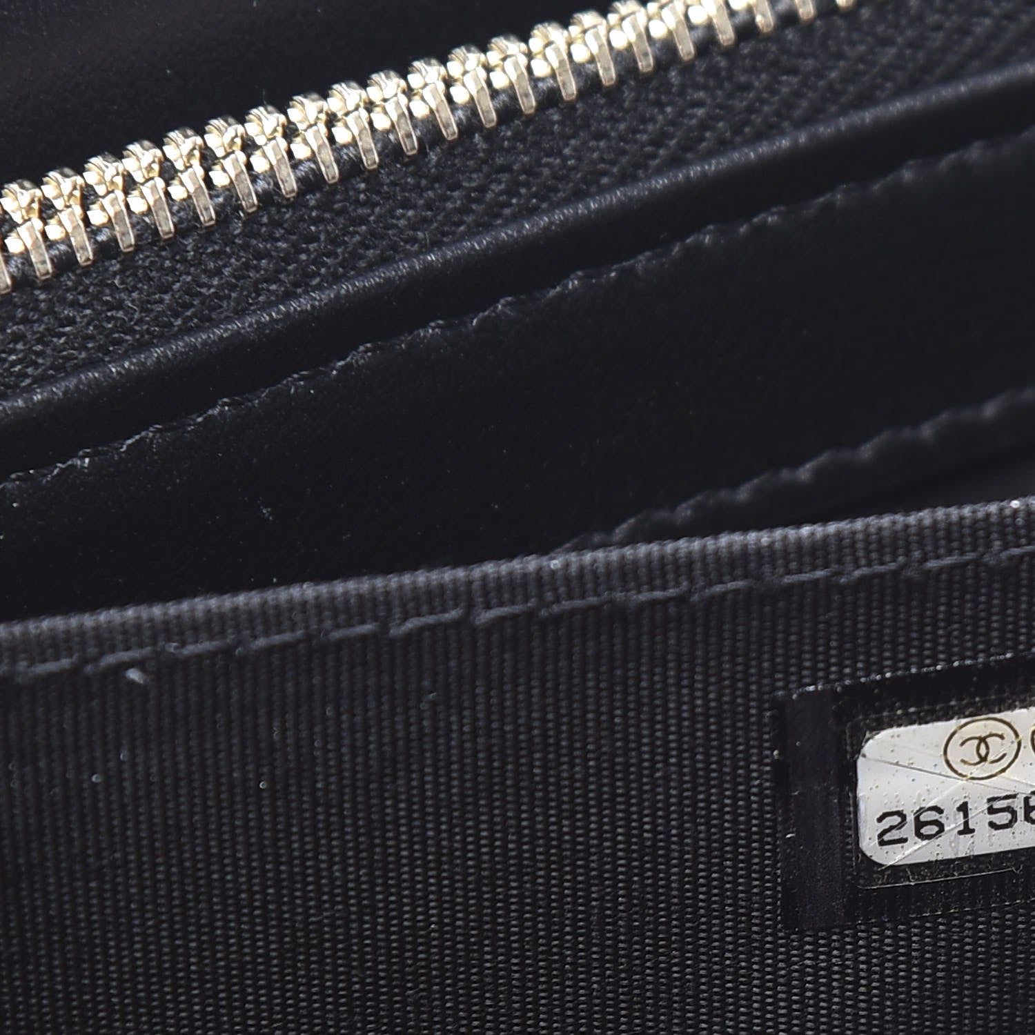Chanel Caviar Quilted Small Zipped Boy Pouch Black 9 of 10
