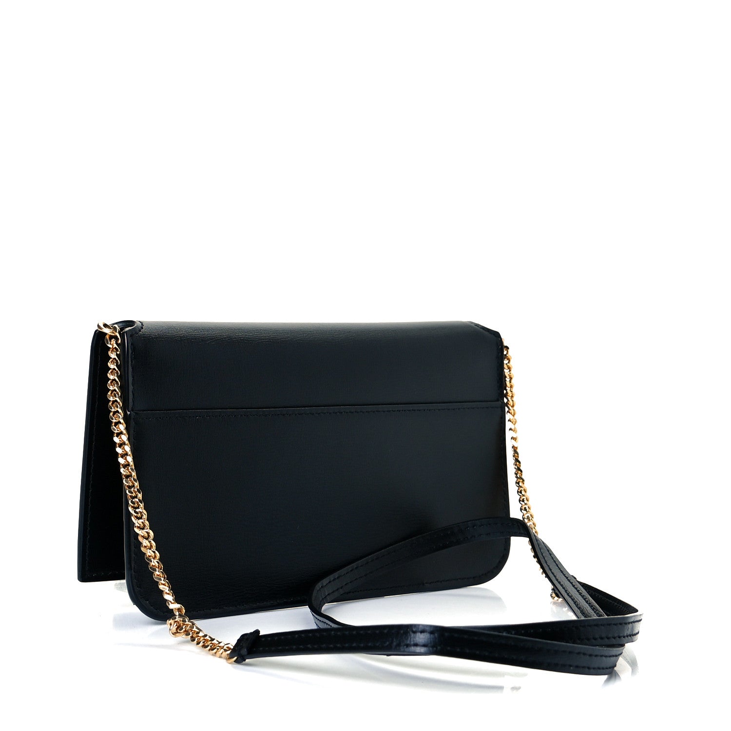 Saint Laurent Smooth Calfskin Monogram Phone Holder Crossbody Black 3 of 8