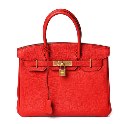 Hermes Togo Birkin 30 Vermillion 1 of 9