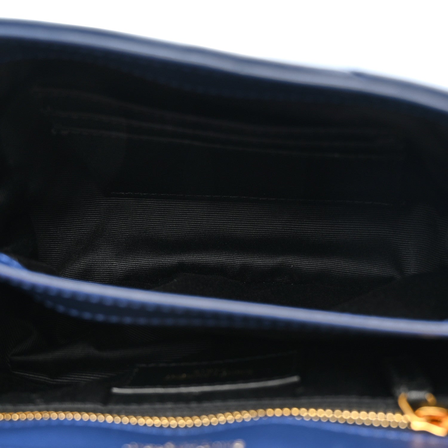 Saint Laurent Calfskin Y Quilted Monogram Toy Loulou Crossbody Bag Blue Charron 5 of 12