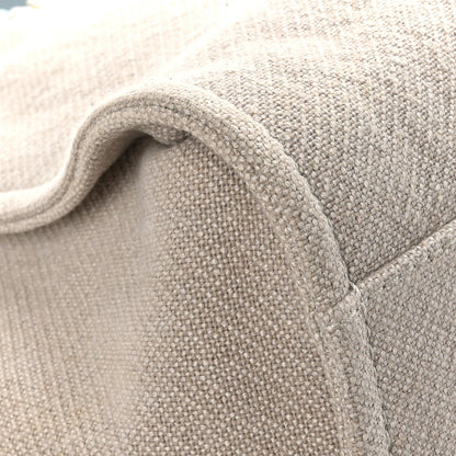Chanel Mixed Fibers Calfskin Medium Deauville Tote Grey Light Blue 9 of 12