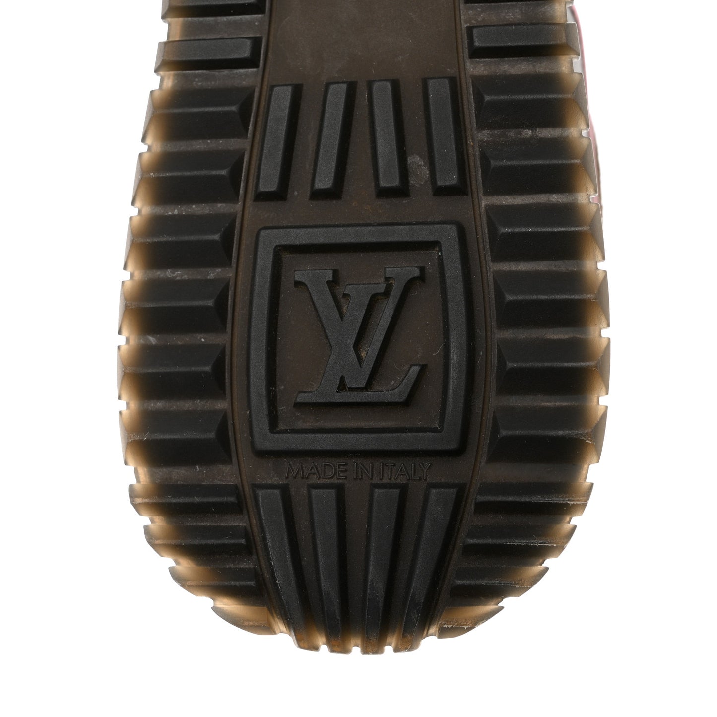 Suede Monogram Run Away Sneakers 40 Khaki Multicolor