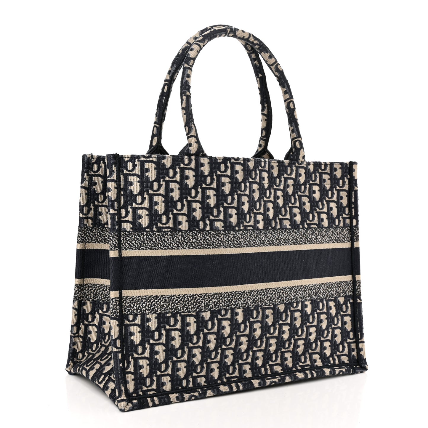 Oblique Medium Book Tote Blue Multicolor