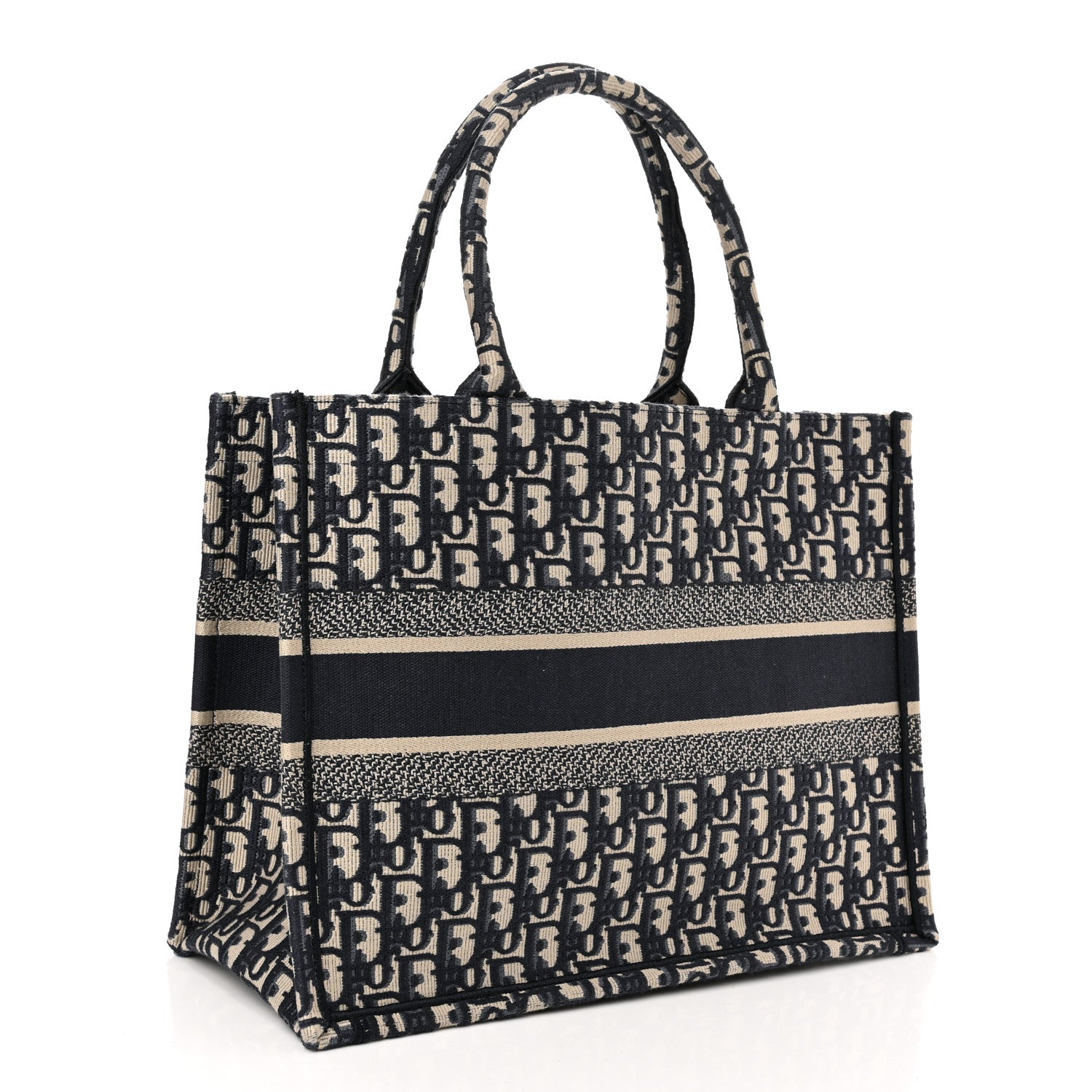 Christian Dior Oblique Medium Book Tote Blue Multicolor 3 of 10