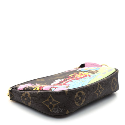 Louis Vuitton Monogram 2021 Christmas Animation Japanese Garden Mini Pochette Accessories Wisteria Pink 4 of 10