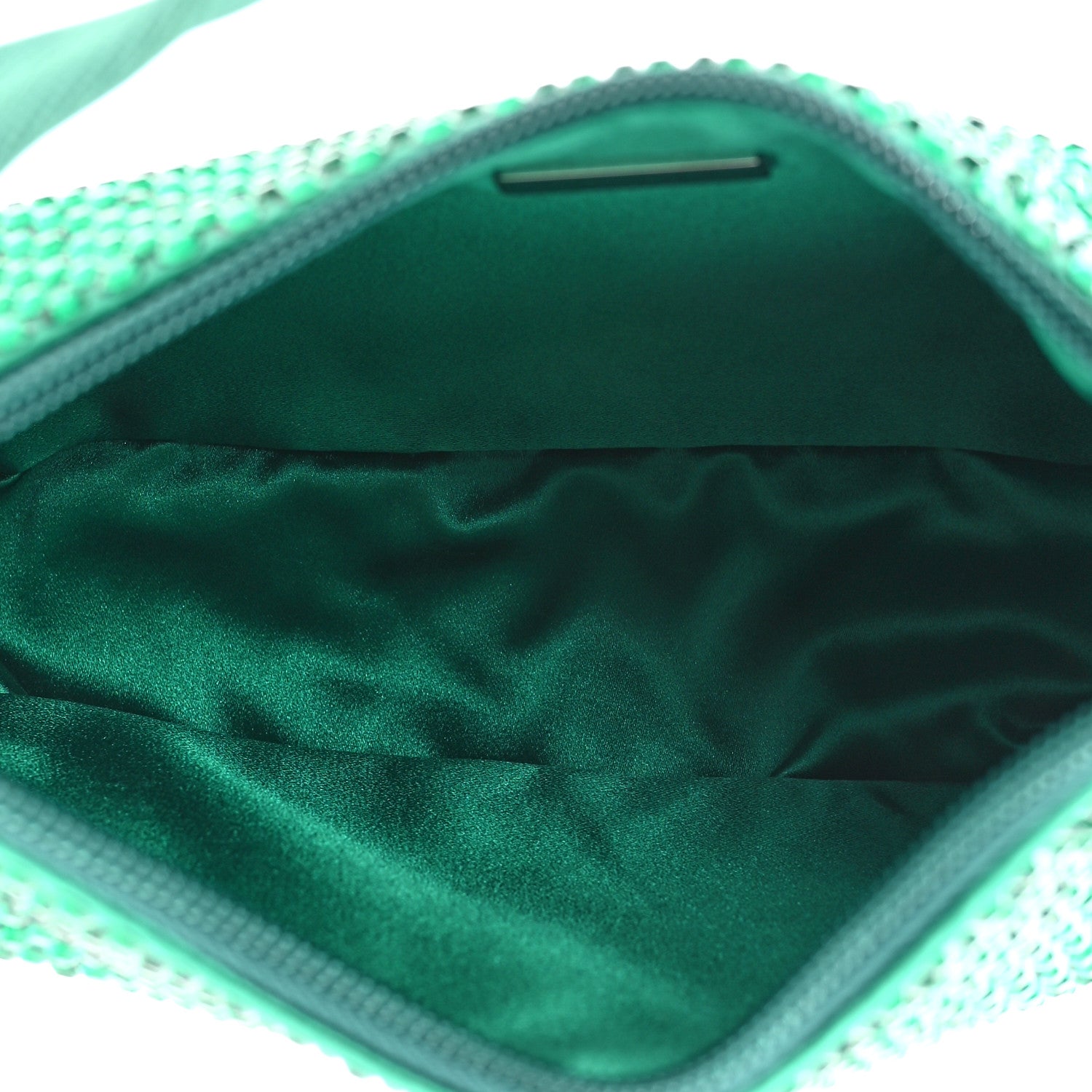 Prada Satin Crystal Mini Re-Edition 2000 Bag Mango 4 of 9