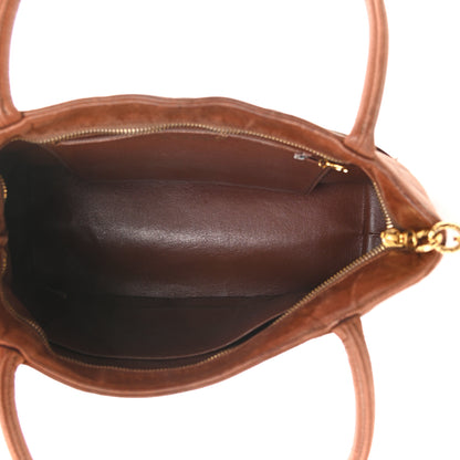 Chanel Lambskin Quilted Medallion Tote Brown 6 of 13